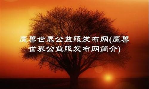公益服发布网(剑灵公益服发布网)